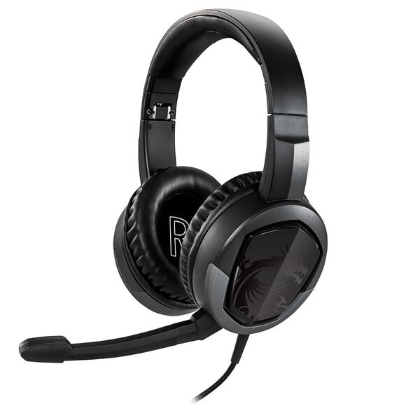 MSI GH30 V2 Detachable Mic Lightweight Foldable Gaming Headphones Headset - Picture 7 of 7